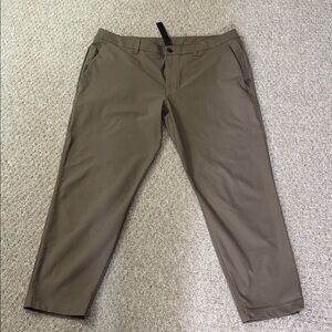 lululemon, ABC classic fit trouser, 36”x28”, like new, brown